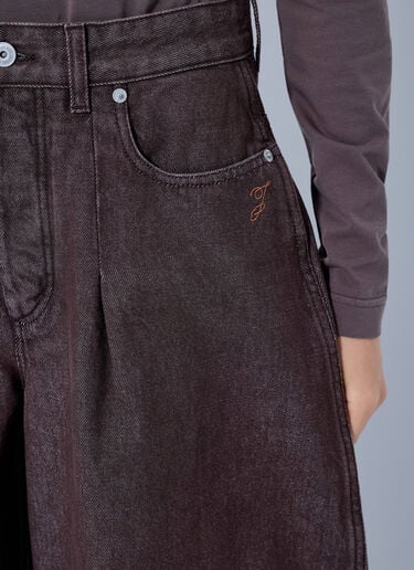 LN-CC® - Jacquemus: Le De-Nîmes Ovalo Jeans - Brown Jacquemus Le De-Nîmes Ovalo Jeans Brown jac0266001