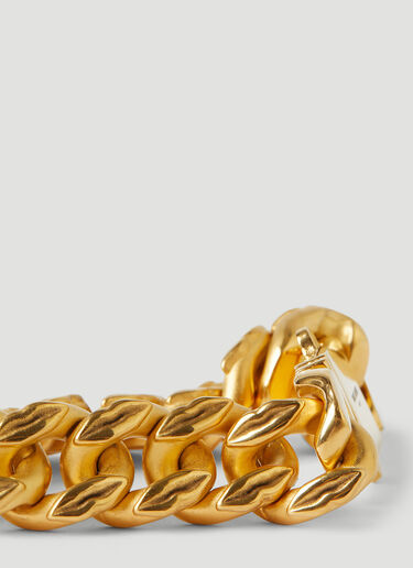 Saint Laurent Gourmette Curb Chain Bracelet Gold sla0245124