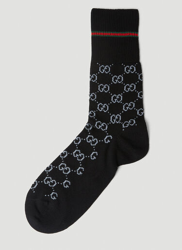 GGジャカードソックス Gucci GGジャカードソックス ブラック guc0153110