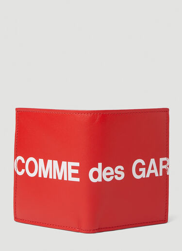 Comme des Garçons Wallet Logo Print Wallet Red cdw0351008