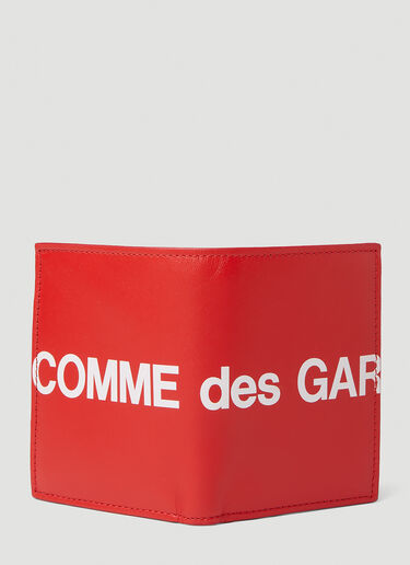 Logo Print Wallet Comme des Garçons Wallet Logo Print Wallet Red cdw0351008