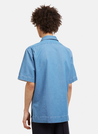 Acne Studios Elm Short Sleeve Denim Shirt Blue acn0128027