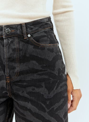 Lazer Denim Shorts GANNI Lazer Denim Shorts Black gan0257027