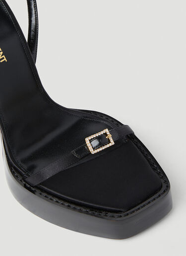 Saint Laurent 플라츠 하이힐 샌들 블랙 sla0251173