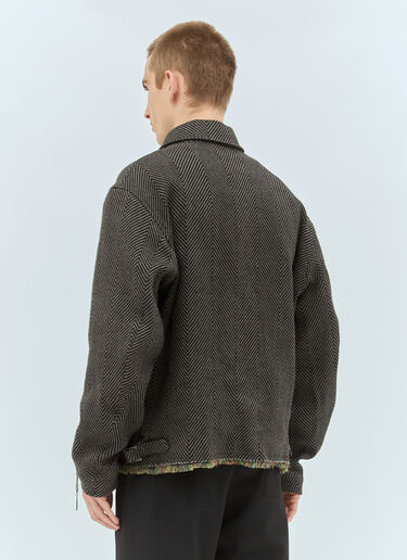 Yohji Yamamoto I-Hem 流苏束身短夹克 棕色 yoy0158003