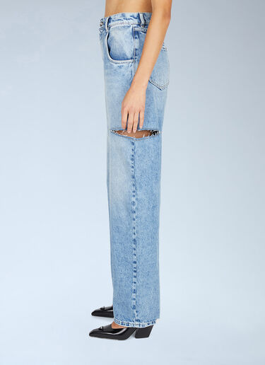 Maison Margiela Ripped Jeans Blue mla0251076
