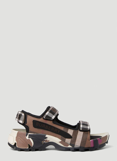 Burberry Arthur Check Sandals Brown bur0251078