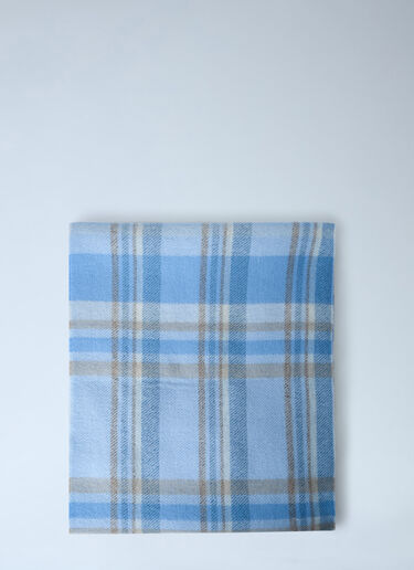 Acne Studios Plaid Wool Scarf Beige acn0263020