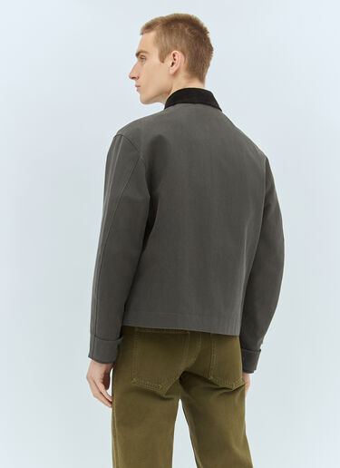 Burberry Cotton Canvas Jacket Green bur0158001