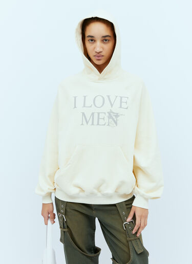 Praying I Love Men Hooded Sweatshirt Beige pry0354001