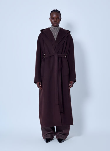 LN-CC® - Sportmax: Olmo Wool Coat - Brown Sportmax Olmo Wool Coat Brown spx0266005