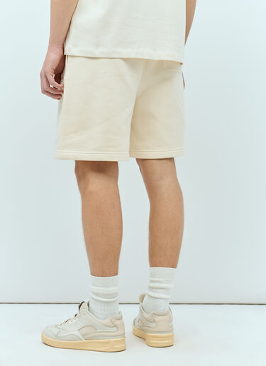 Moncler x Roc Nation designed by Jay-Z Logo Patch Track Shorts Cream mrn0156011