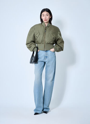 Saint Laurent ボンバージャケット  グリーン sla0260069