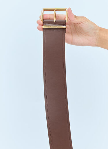 Miu Miu Leather Belt Brown miu0258058