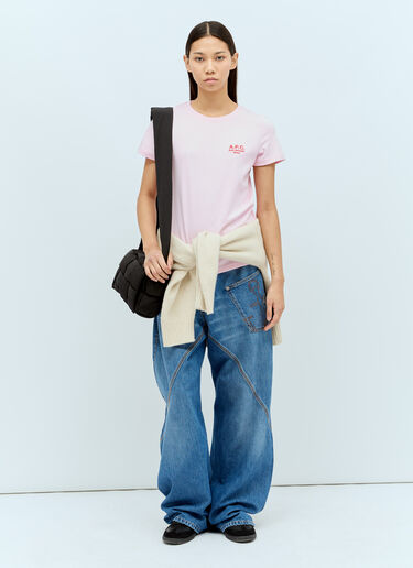 A.P.C. デニス Tシャツ ピンク apc0256002