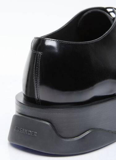 Jil Sander チャンキーソール レースアップシューズ ブラック jil0155014