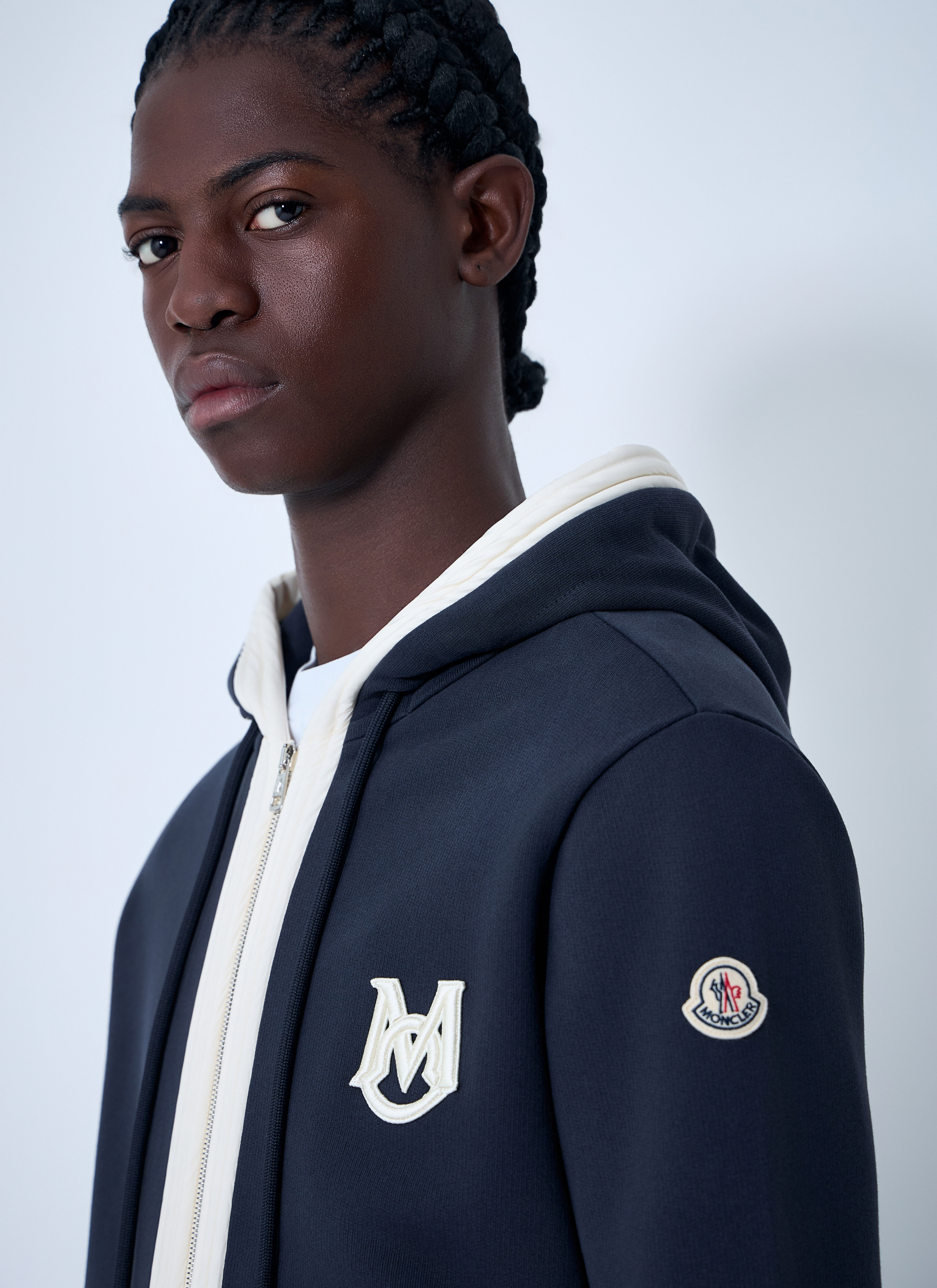 Moncler Men's' Zip-Up Cardigan in Navy | LN-CC®