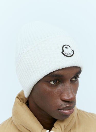 Moncler x Palm Angels ウールビーニーハット  ホワイト mpa0355004