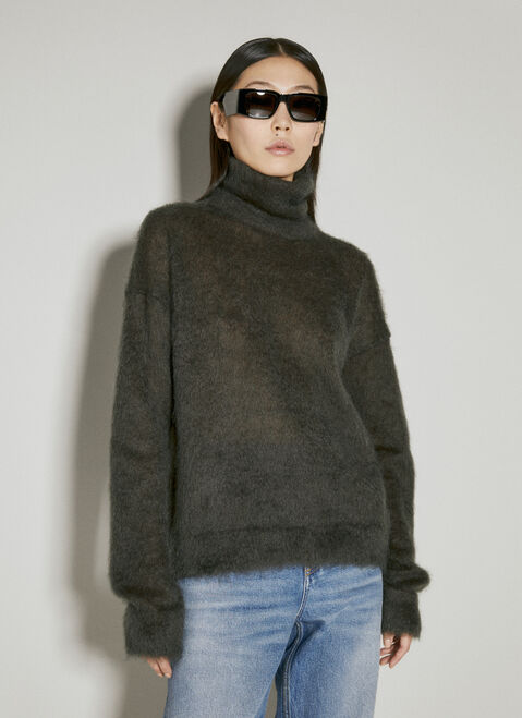 Gucci Turtleneck Mohair Sweater Black guc0255023