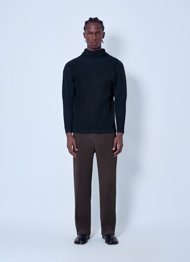 LN-CC® - Homme Plissé Issey Miyake: Basics Top - Black Homme Plissé Issey Miyake Basics Top Black hmp0166003