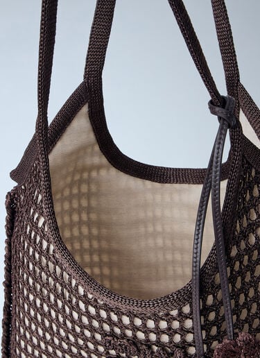 Ivy Mesh Tote Bag Miu Miu Ivy Mesh Tote Bag Brown miu0264020