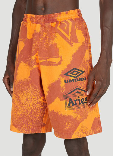 Aries x Umbro Pro 64 Shorts Orange aru0153004