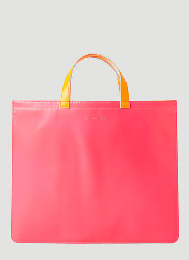 Comme Des Garcons Wallet Fluo Tote Bag Pink cdw0346015