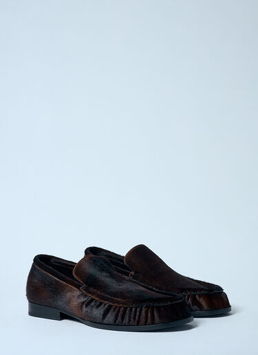 カーフへアローファー Dries Van Noten カーフへアローファー ブラウン dvn0257002
