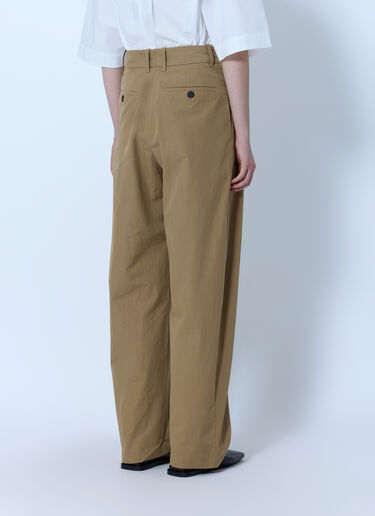 LN-CC® - Studio Nicholson: Sperro Double Pleat Pants - Khaki Studio Nicholson Sperro Double Pleat Pants Khaki stn0265007