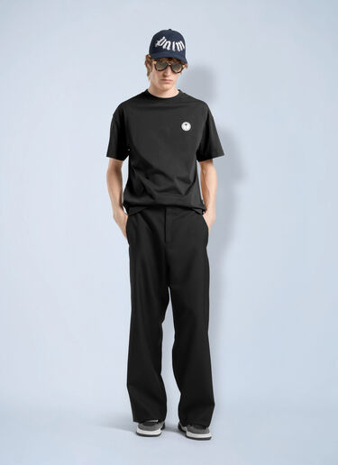 LN-CC® - Palm Angels: Palm Tree Regular Tee - Black Palm Angels Palm Tree Regular Tee Black pma0166099