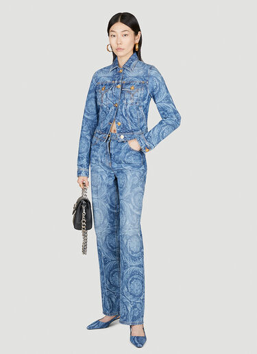 Versace Barocco 常规版型牛仔裤 蓝色 ver0255002