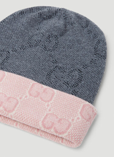Gucci Reversible GG Beanie Hat Grey guc0253152