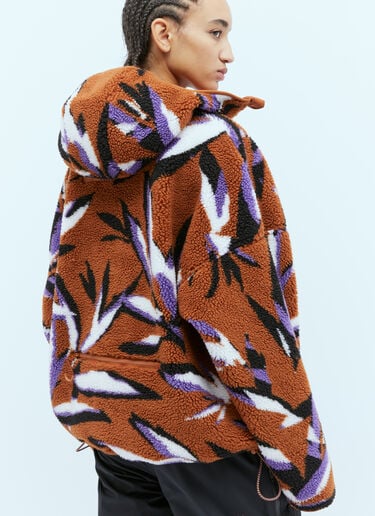 Hooded jacquard Fleece Jacket adidas by Stella McCartney Hooded jacquard Fleece Jacket Orange asm0254028