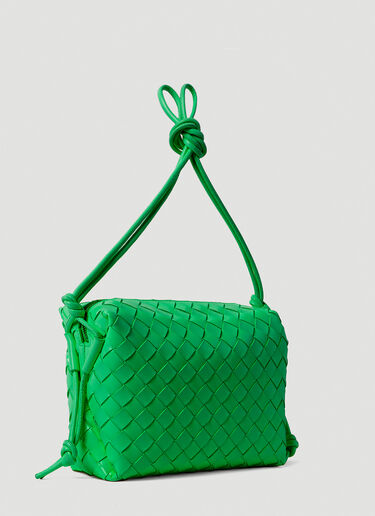 Bottega Veneta Loop Intrecciato Small Shoulder Bag Green bov0249019
