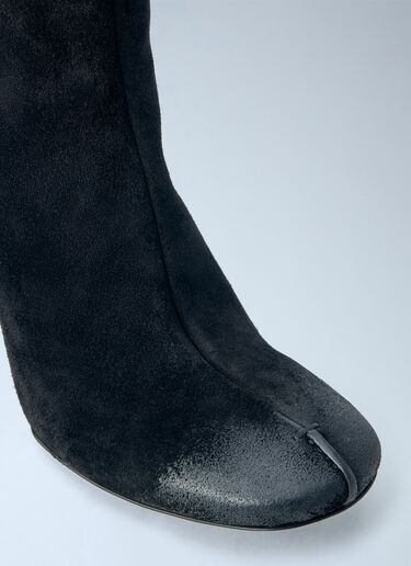 LN-CC® - Capasa Milano: Suede Knee-High Boots - Black Capasa Milano Suede Knee-High Boots Black cps0266010