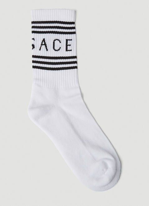 Gucci Intarsia Logo Socks Black guc0251145