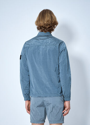 LN-CC® - Stone Island: Zip-Up Jacket with Chest Pocket - Light Blue Stone Island Zip-Up Jacket with Chest Pocket Light Blue sto0165040