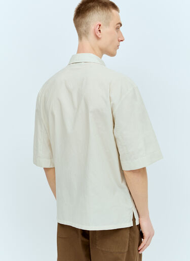 Lemaire Short Sleeve Pyjama Shirt Cream lem0156005