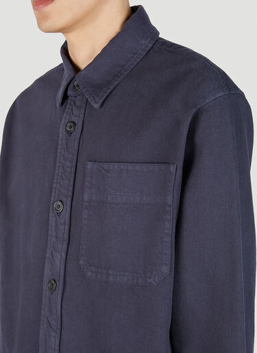 A.P.C. Dark Wash Denim Shirt Dark Blue apc0151012