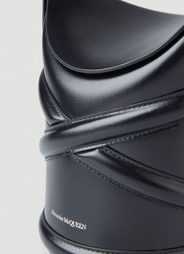 Alexander McQueen Curve Shoulder Bag Black amq0247049