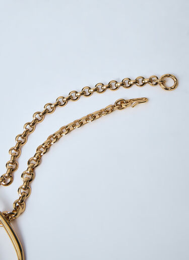 Chloé Logo Motif Iconic Belt Gold chl0260037