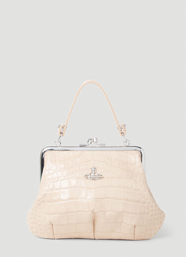 Vivienne Westwood Granny Frame Leather Handbag Cream vvw0253037