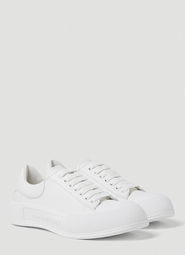 Alexander McQueen Deck Plimsoll Sneakers White amq0149027