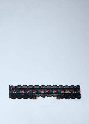 Chloé Folk Floral-Motif Necklace Black chl0266031