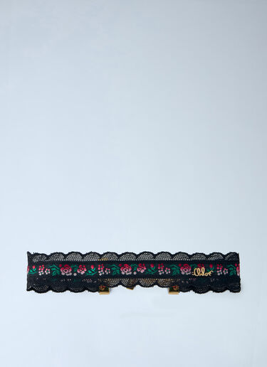 LN-CC® - Chloé: Folk Floral-Motif Necklace - Black Chloé Folk Floral-Motif Necklace Black chl0266031