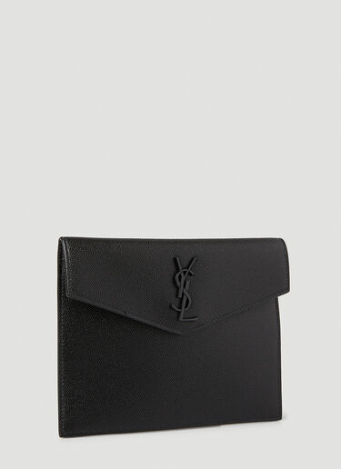 Saint Laurent Logo Small Pouch Clutch Bag Black sla0245101