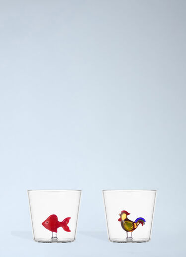 Ichendorf Milano Set Of Four Animal Far Tumbler Glasses Multicolour wps0692063