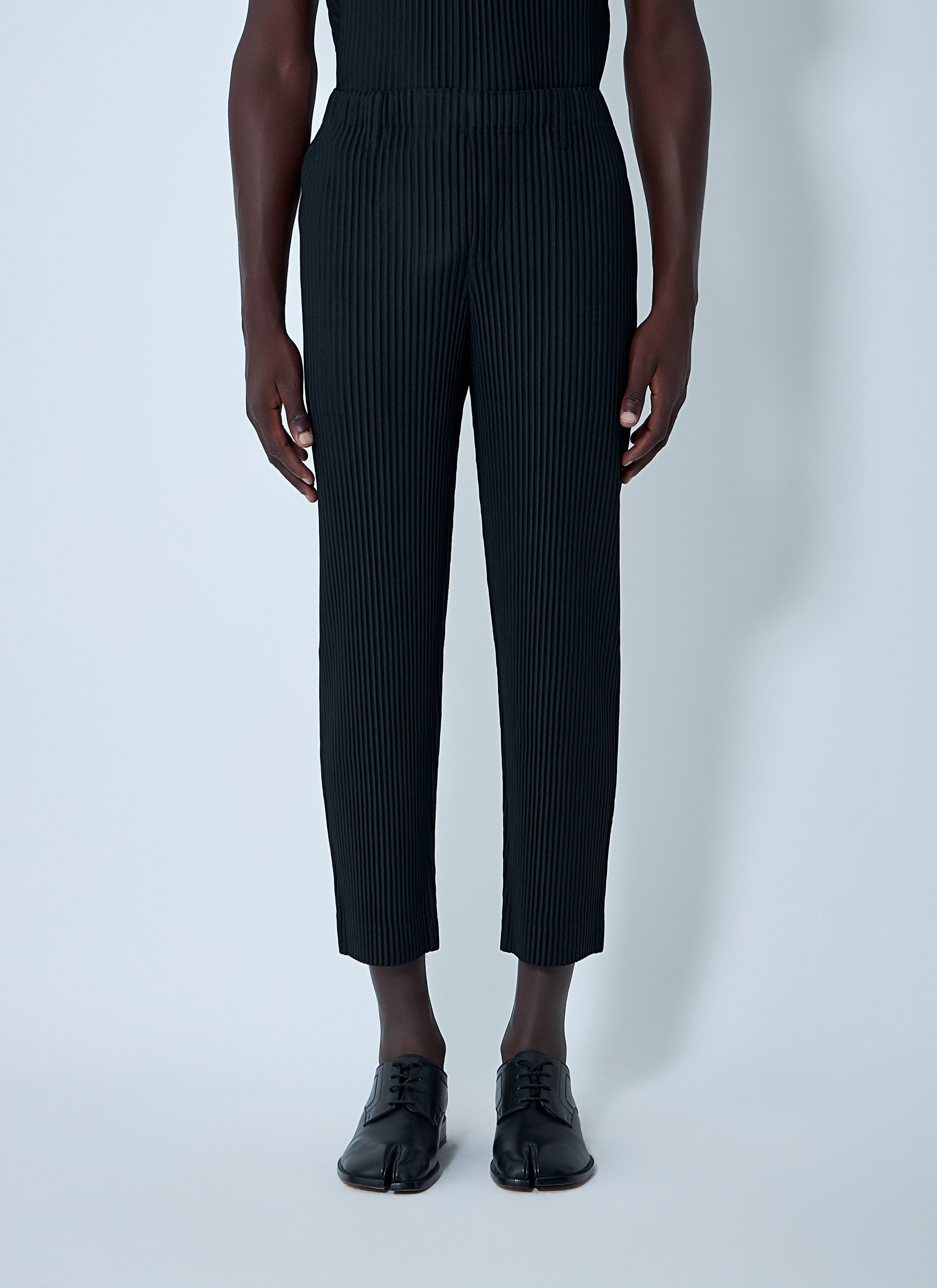 Homme Plissé Issey Miyake Men's' Pleated Pants in Black | LN-CC®