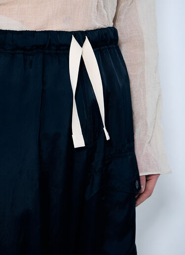 Dries Van Noten Satin Pants Navy dvn0160001