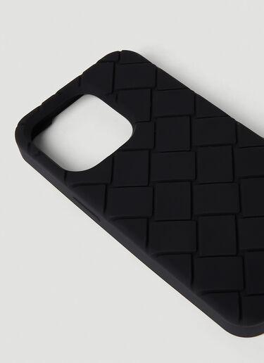 Bottega Veneta イントレチャート iPhone 14 Pro ケース ブラック bov0151104